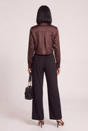 Satin Crop Shirt