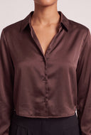 Satin Crop Shirt