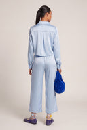 Satin Crop Shirt