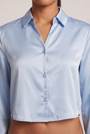Satin Crop Shirt