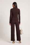 Leilani Textured Button Front Top