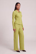 Leilani Textured Button Front Top