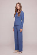 Leilani Textured Button Front Top