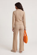Leilani Textured Button Front Top