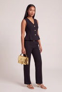 Claire Peplum Blazer Vest