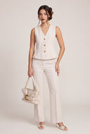 Claire Peplum Blazer Vest