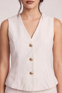 Claire Peplum Blazer Vest