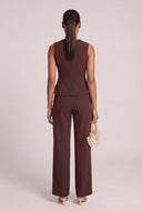 Claire Peplum Blazer Vest