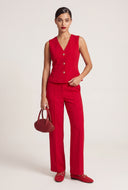 Claire Peplum Blazer Vest