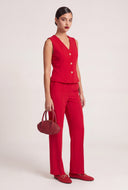Claire Peplum Blazer Vest