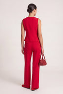 Claire Peplum Blazer Vest