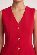 Claire Peplum Blazer Vest