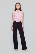 Florence Ribbed Pull On Wide-Leg Pants