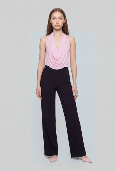 Florence Ribbed Pull On Wide-Leg Pants