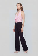 Florence Ribbed Pull On Wide-Leg Pants