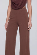 Florence Ribbed Pull On Wide-Leg Pants