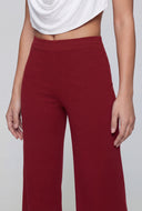 Florence Ribbed Pull On Wide-Leg Pants