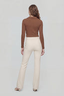 Georgia Brush Knit Pintuck Pull On Pants