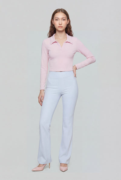 Georgia Brush Knit Pintuck Pull On Pants