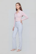 Georgia Brush Knit Pintuck Pull On Pants
