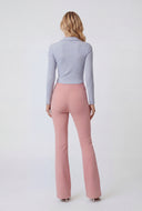 Georgia Brush Knit Pintuck Pull On Pants