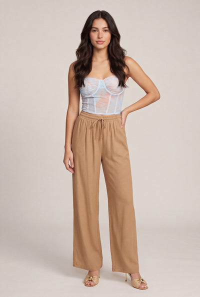 Linen Drawstring Pants