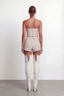 Rosalia Faux Leather Belted Shorts