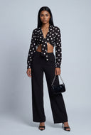 Wide-Leg Pull On Pants