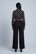 Wide-Leg Pull On Pants