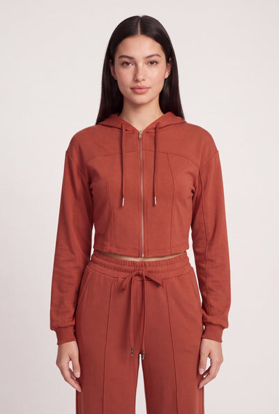 Emery Crop Zip Hoodie