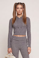 Delilah Hooded Crop Top