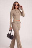 Delilah Hooded Crop Top