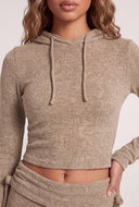 Delilah Hooded Crop Top