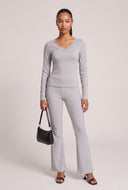 Lace Trim Long Sleeve Top