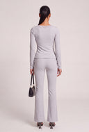 Lace Trim Long Sleeve Top