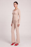 Lace Trim Long Sleeve Top
