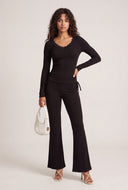 Fold Over Flare Pants