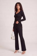 Fold Over Flare Pants
