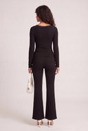 Fold Over Flare Pants