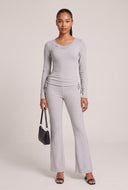 Fold Over Flare Pants