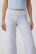 Alaia Brushed Knit Flared Fold Over Pants