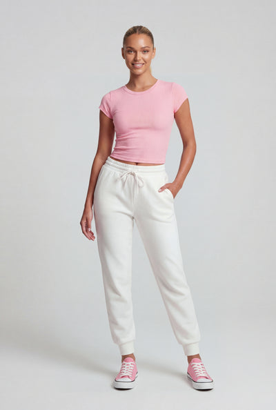 Drawstring Fleece Lined Joggers
