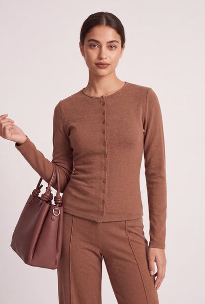 Helena Button Front Top