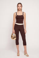 Contrast Crop Tank Top
