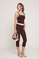 Contrast Crop Tank Top