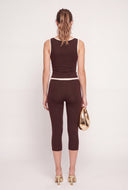 Contrast Crop Tank Top