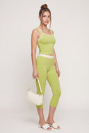 Contrast Crop Tank Top