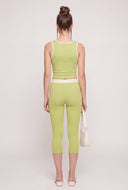 Contrast Crop Tank Top