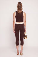 Contrast Capri Leggings