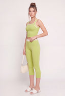 Contrast Capri Leggings